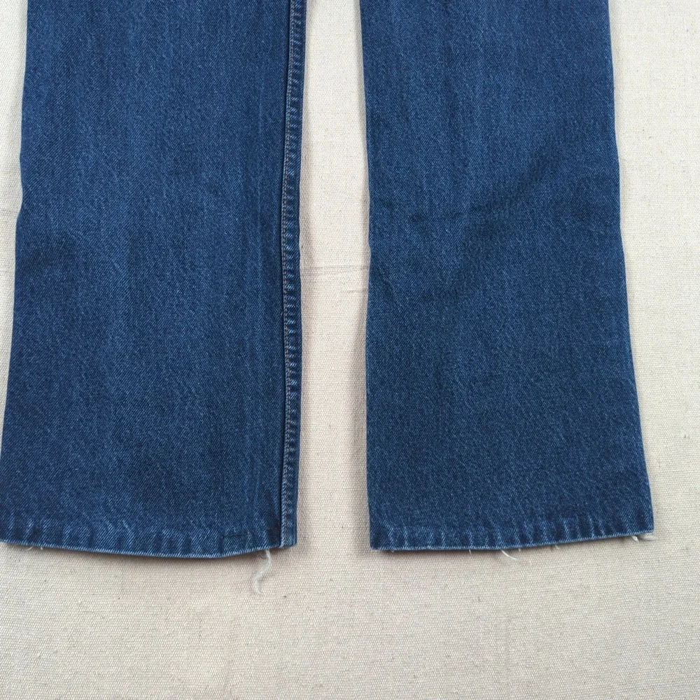 Vintage Levis Jeans Mens 34x30*‎ Blue 517 Boot Cut Orange Tab Hemmed 70s 80s